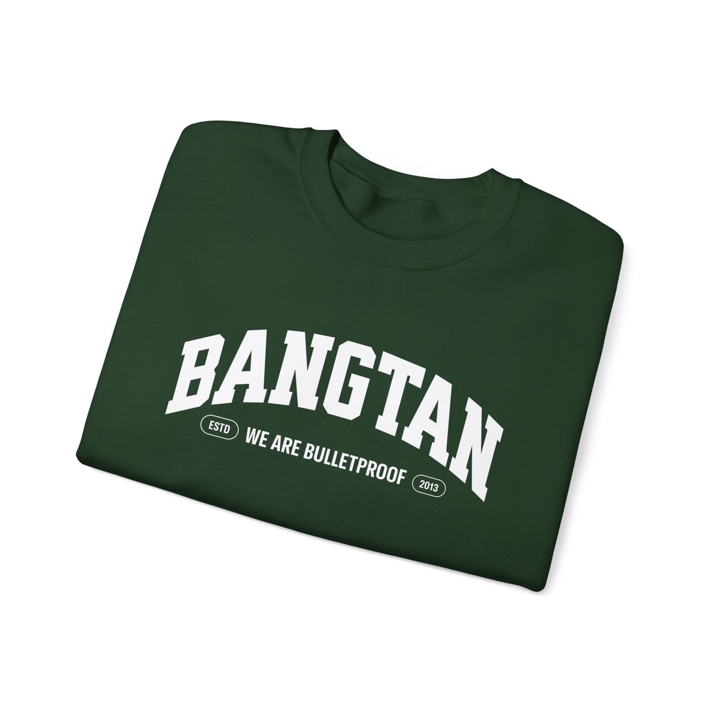 Bangtan Crewneck Sweatshirt — "We Are Bulletproof" K-Pop BTS Fan Pullover