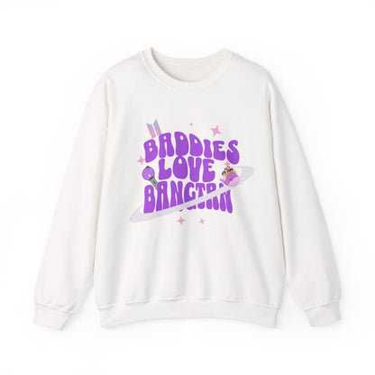 Baddies Love Bangtan Crewneck Sweatshirt — K‑Pop BTS Fan Graphic Pullover