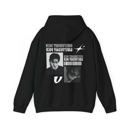 K-Pop Photo Collage Hoodie — 'Kim Taehyung' Fan Pullover