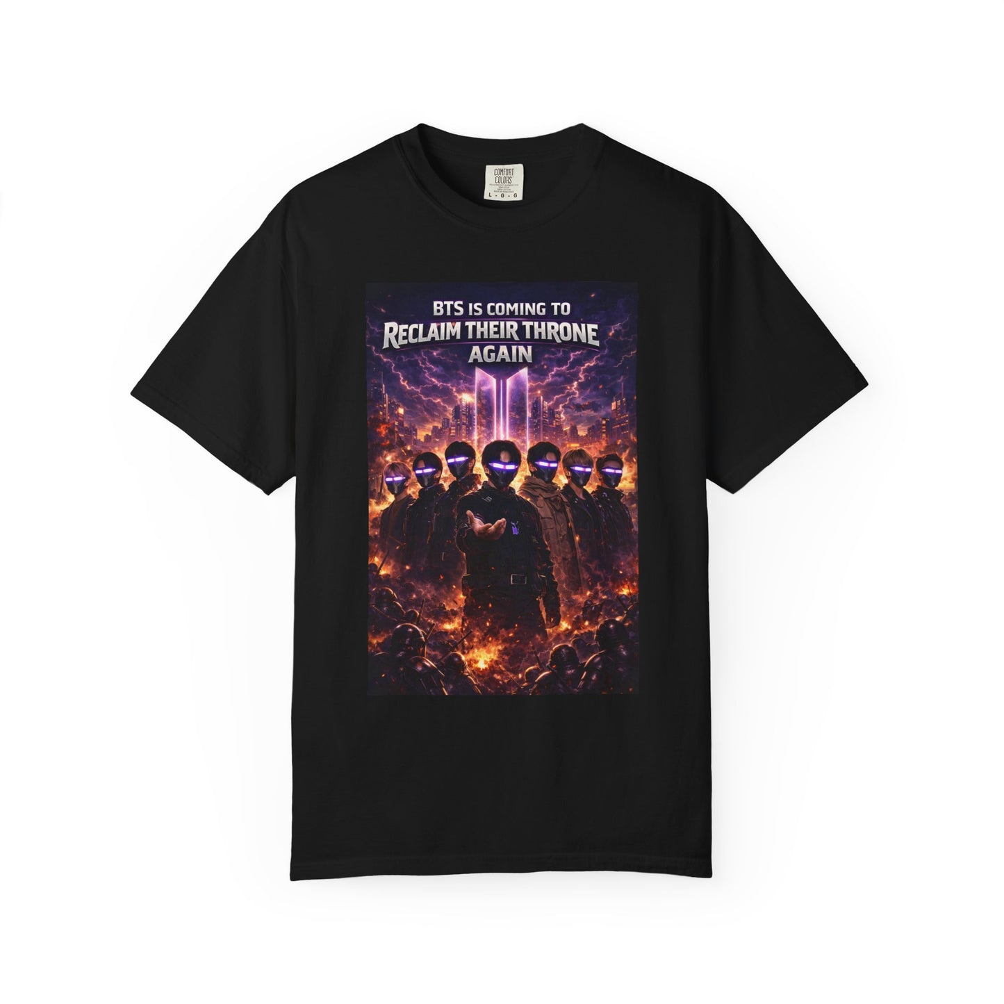 Graphic T-Shirt — "Reclaim Their Throne Again" BTS-Inspired Fan Tee