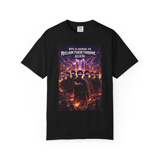 Graphic T-Shirt — "Reclaim Their Throne Again" BTS-Inspired Fan Tee