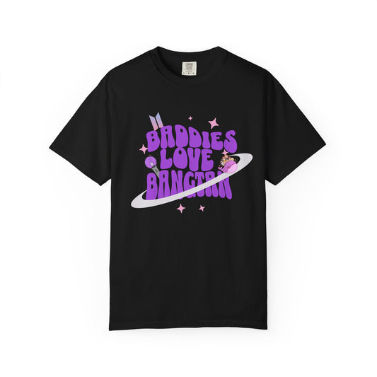 T‑Shirt — "Baddies Love Bangtan" Retro Space BTS Fan Tee