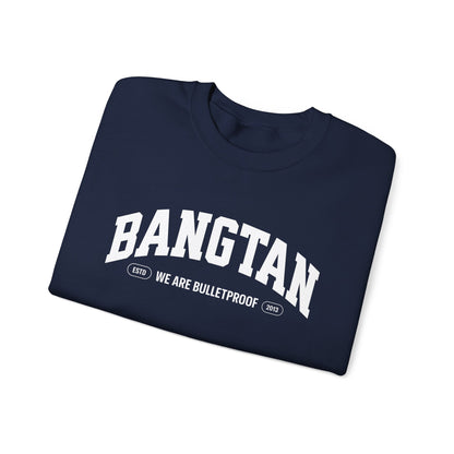 Bangtan Crewneck Sweatshirt — "We Are Bulletproof" K-Pop BTS Fan Pullover
