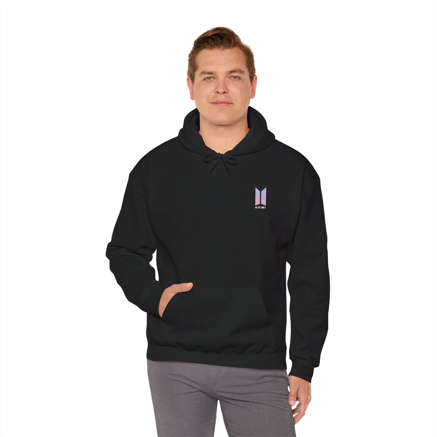 Hoodie — "Survived 3 Years and Still Strong" Retro Space Graphic