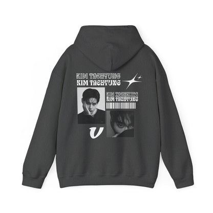 K-Pop Photo Collage Hoodie — 'Kim Taehyung' Fan Pullover